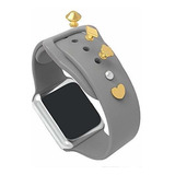 Bucles De Anillo Decorativos De Metal Para Apple Watch Gold