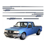 Kit Adesivo Ford Ranger Stx Faixa Lateral Cab. Est. 93 A 97