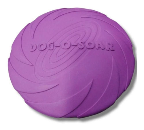 Juguete Dog Disc Disco Flotante Frisbee Caucho 18cm P/ Perro Color Violeta