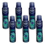 Pack X6 Nivea Desodorant Antitranspirant Men Fresh Ocean 48h