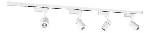 Trilho Eletrificado Branco 1 Metro Com 4 Spots 7w