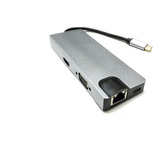 Hub Adaptador Usb C 8 En 1 Para Macbook Air Pro Windows Pc