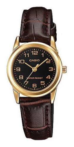 Reloj Casio Ltp-v001gl De Mujer Elegante, Casual, Piel 