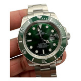 Reloj Premium Rolex Submariner Verde Hulk Automatico