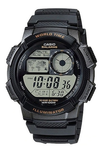 Reloj Casio Ae-1000w-1av Hombre Original E-watch