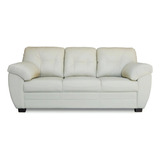 Sofa De Piel - Derby  - Conforto Muebles Color Marfil