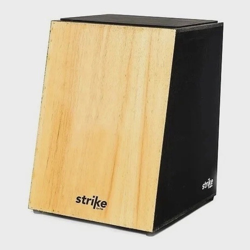 Cajon Strike Sk1000 Natural Acústico Madeira Inclinado - Fsa