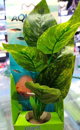 Adorno Planta Artificial Hidrolife  Potus 19 Cm Acuario