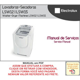 Manual Técnico Serviço Electrolux Lsw 12 - Lsw 15 Em Pdf