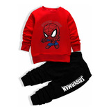 Sudadera De Niño Conjunto 2pz Sudadera Y Pans Mod Spidermann