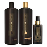 Sebastian Dark Oil Shampoo 1l + Cond 1l + Oleo Dark Oil 95ml