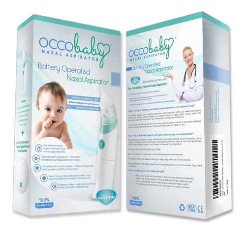 Occo Baby Ocean Breeze Aspirador Nasal Para Niños Y Bebes