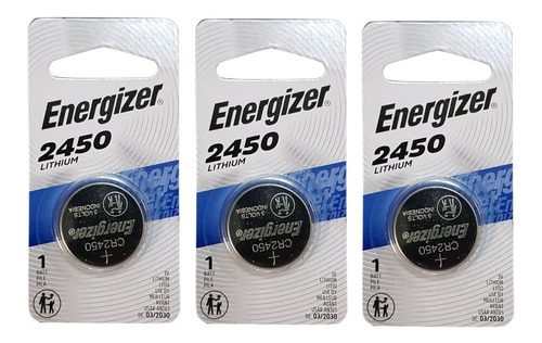 3 Pilas Cr2450 3v Lithium Energizer Batería Con Envío Gratis