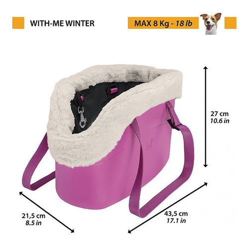 Bolso De Transporte Perro With Me Ba Winter Ferplast Italia 