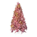 Árbol De Navidad Color Rosa De 180cm Con Adornos Navideños