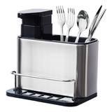 Rumia Kitchen 3-in-1 Sink Caddy,dispensador De Jabón Para Pl