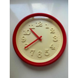 Reloj De Pared Alparamis, Cocina, Rojo. Decoración.