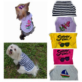 Roupinha Pet Tipo Camiseta Regata Verão Cachorros Roupa T4