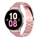 Pulseira Elos Com Gomos Aço Para Galaxy Watch 5 44mm + Pel.