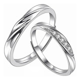 Anillos De Plata Para Parejas, Anillos De Promesa Pareja 925