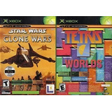 Star Wars Clone Wars + Tetris Xbox Clasico 