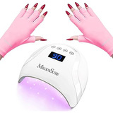 Melodysusie Uv Gloves For Gel Nail Lamp(pink) With Melodysus