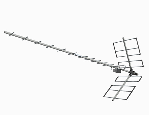 Antena Digital Uhf Hdtv Yagi Proeletronic + Suporte Mastro