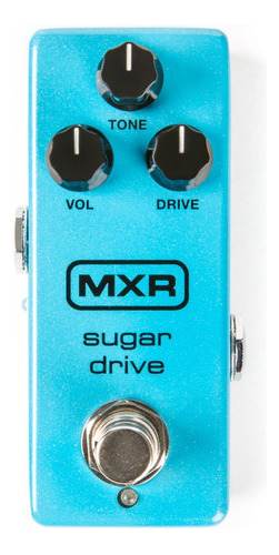 Pedal Mxr M294 Sugar Drive Overdrive + Cable Interpedal Color Azul Marino