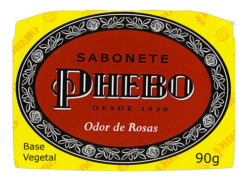 Sabonete Em Barra Odor De Rosas 90g Phebo