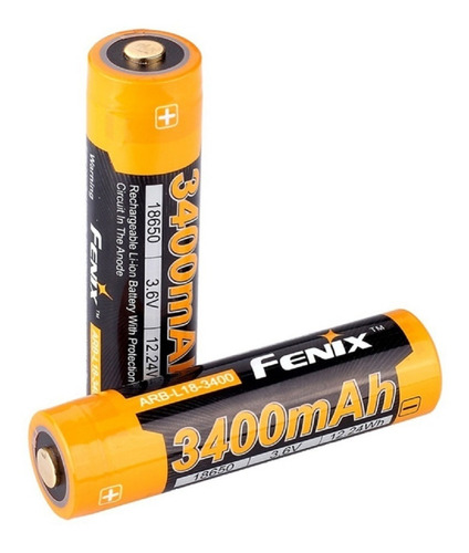 Bateria Recargable Fenix Arb-l18 3400mah 18650 2x Unidades