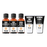 [ Kit Peeling ] Retinóico 40%30ml + Tca 35%30ml + 3d 40%30ml