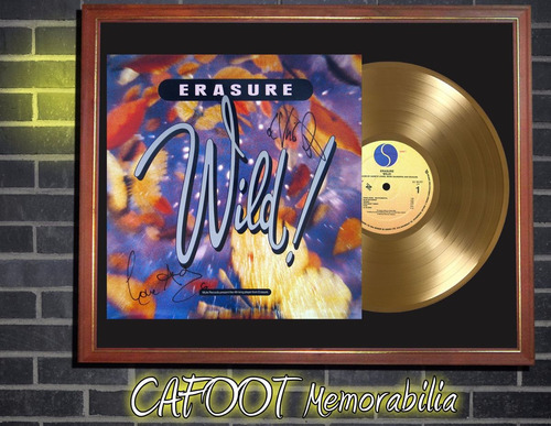 Erasure Wild ! Lp Firmado Y Disco De Oro