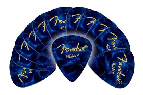 Palhetas Fender® Heavy Blue Moto 198-0351-902 (pcte Com 12)