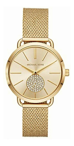 Mkswc Mk3844 Reloj Extensible Acero Dorado, Caratula Dorado,