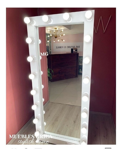 Espejo Tipo Hollywood Cuerpo Completo Vanity Luz Led