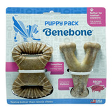 Mordedor Benebone Puppy Bacon Wishbone Dental Chew Filhotes