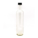 Botella Vidrio Aceite Vinagre Tapa Rosca 500 Cc Redonda X12
