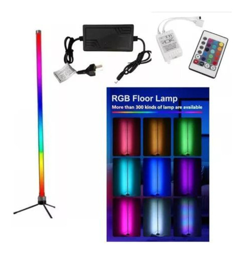 Luz Lampara Pie Esquinero Led Rgb Deco Iluminacion