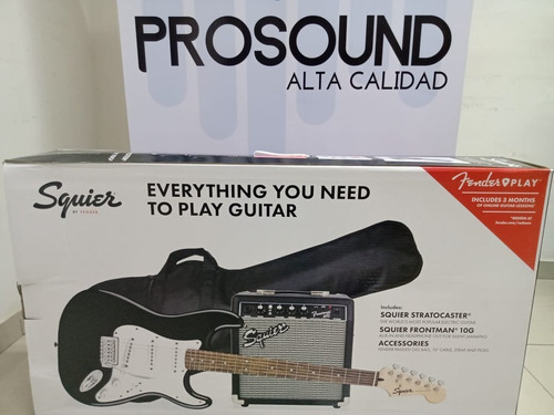 Kit Guitarra Stratocaster Fender Squier Acesorios Combo Pack