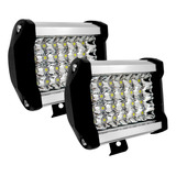 Par Faros 24 Led Dually Fijo Y Estrobo Carcasa De Color