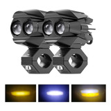 Par Faros Auxiliares Hi/lo Doble Color Exploradora Moto  [u]