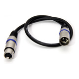 Cable Xlr Macho A Xlr Hembra De 50 Cms , Envío Gratis