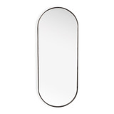 Espelho Oval Grande 150x50 Corpo Inteiro Com Moldura Metal