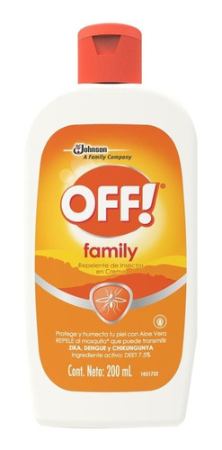 Off Family Repelente De Mosquitos En Crema 200ml