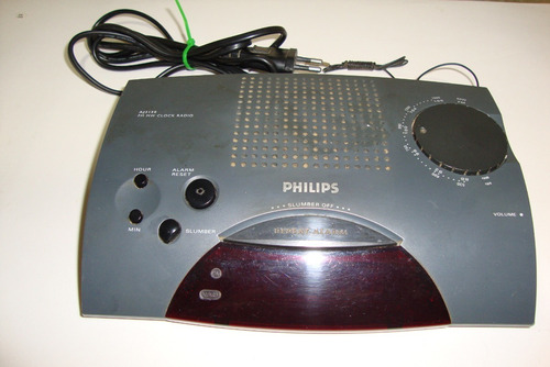Radio Relogio Philips Antigo - Funcionando Tudo - Maravilha