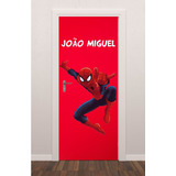 Adesivo Plotagem Porta Infantil Super Heroi Homem Aranha