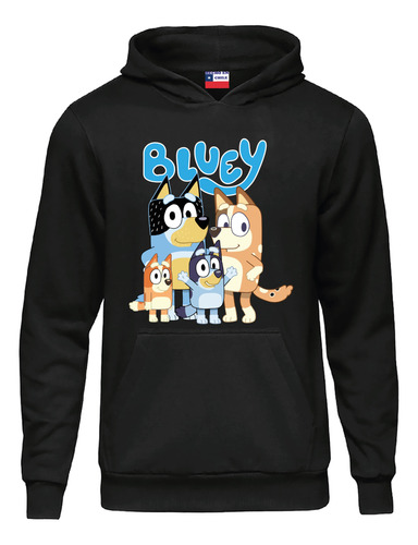 Poleron Bluey Y Bingo Estampado Dtf