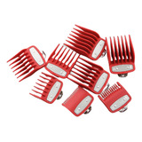 Metalicos Peines 1.5mm-25mm Peines Wahl Premium Set Rojo