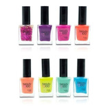 Set Nail Polish 8 Colores Veraniegos En Caja .