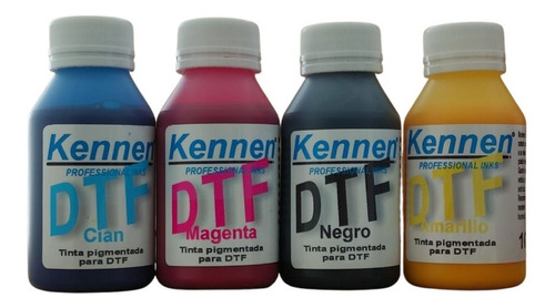 Combo De Tinta Dtf Made In Korea Kennen C-m-y-bk 4x100ml